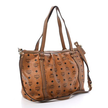 MCM Visetos Medium Essentials Shopper Tote Cognac 2 of 5