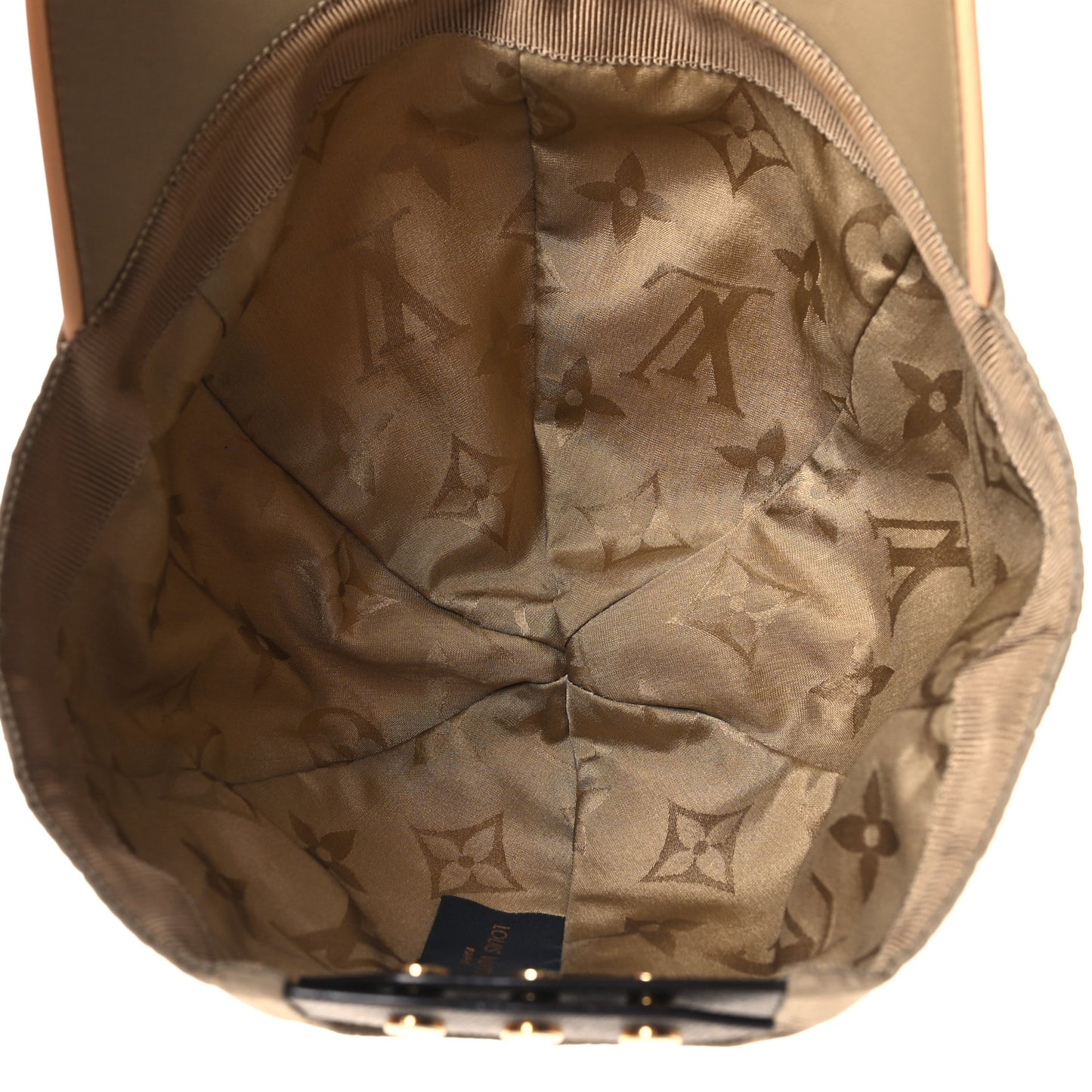 Monogram Polyester Silk LV Get Ready Cap M Beige