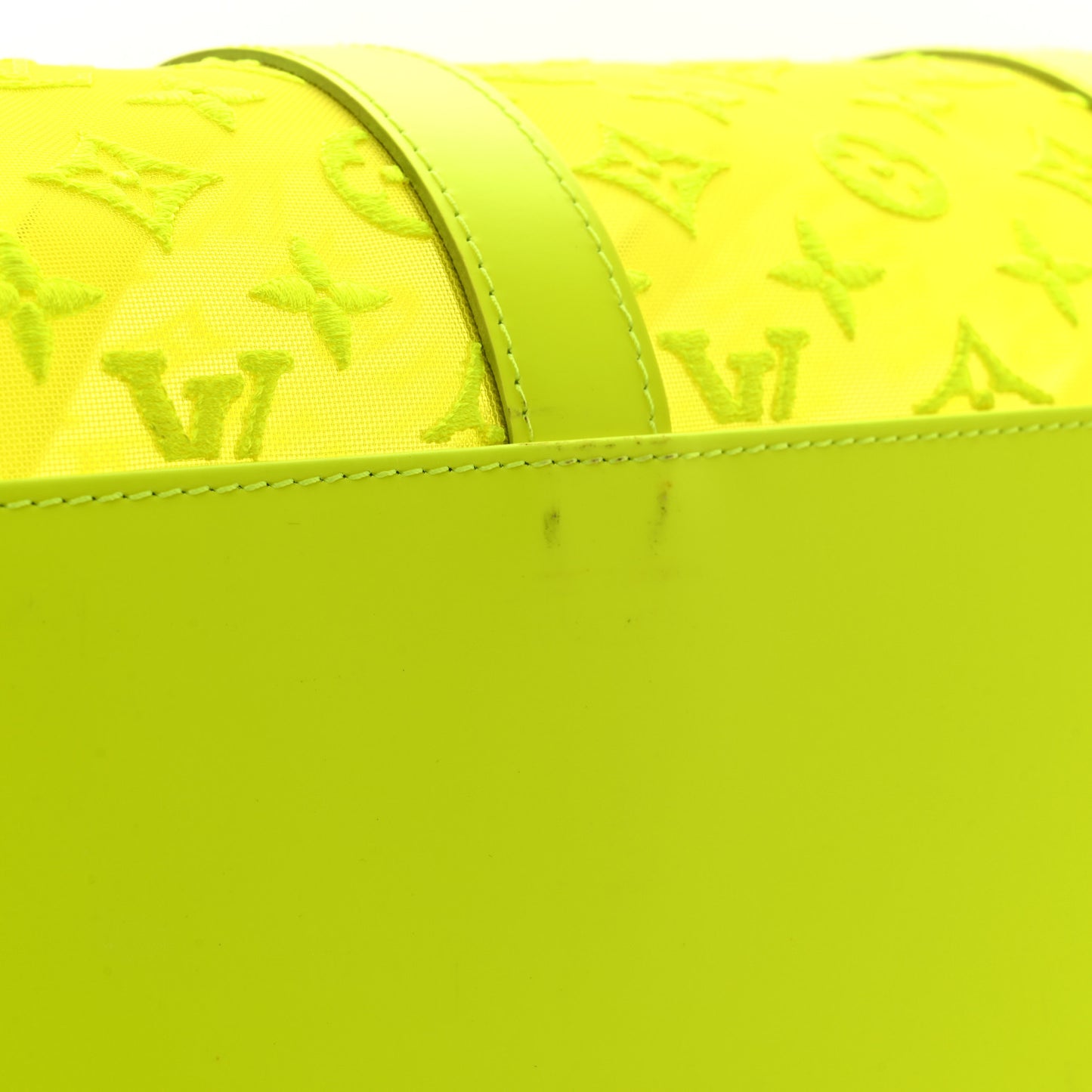 Monogram Fluo See Through Keepall Bandouliere 50 Yellow