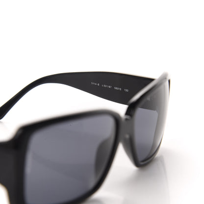 Chanel Crystal Baguette CC Sunglasses 5114-B Black 6 of 8
