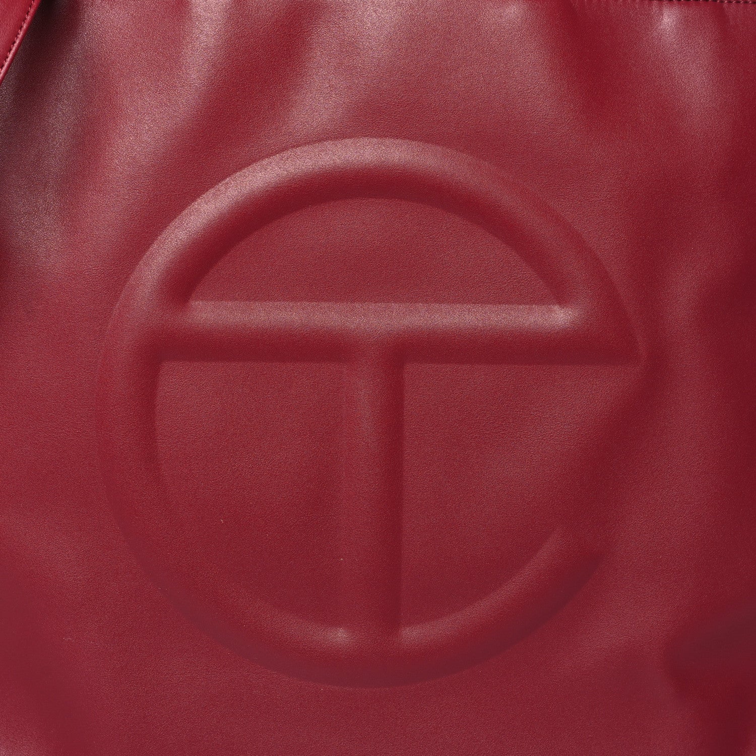 Telfar Vegan Leather Large Shopping Bag Oxblood 7 of 12