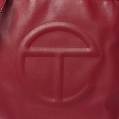 Telfar Vegan Leather Large Shopping Bag Oxblood 7 of 12
