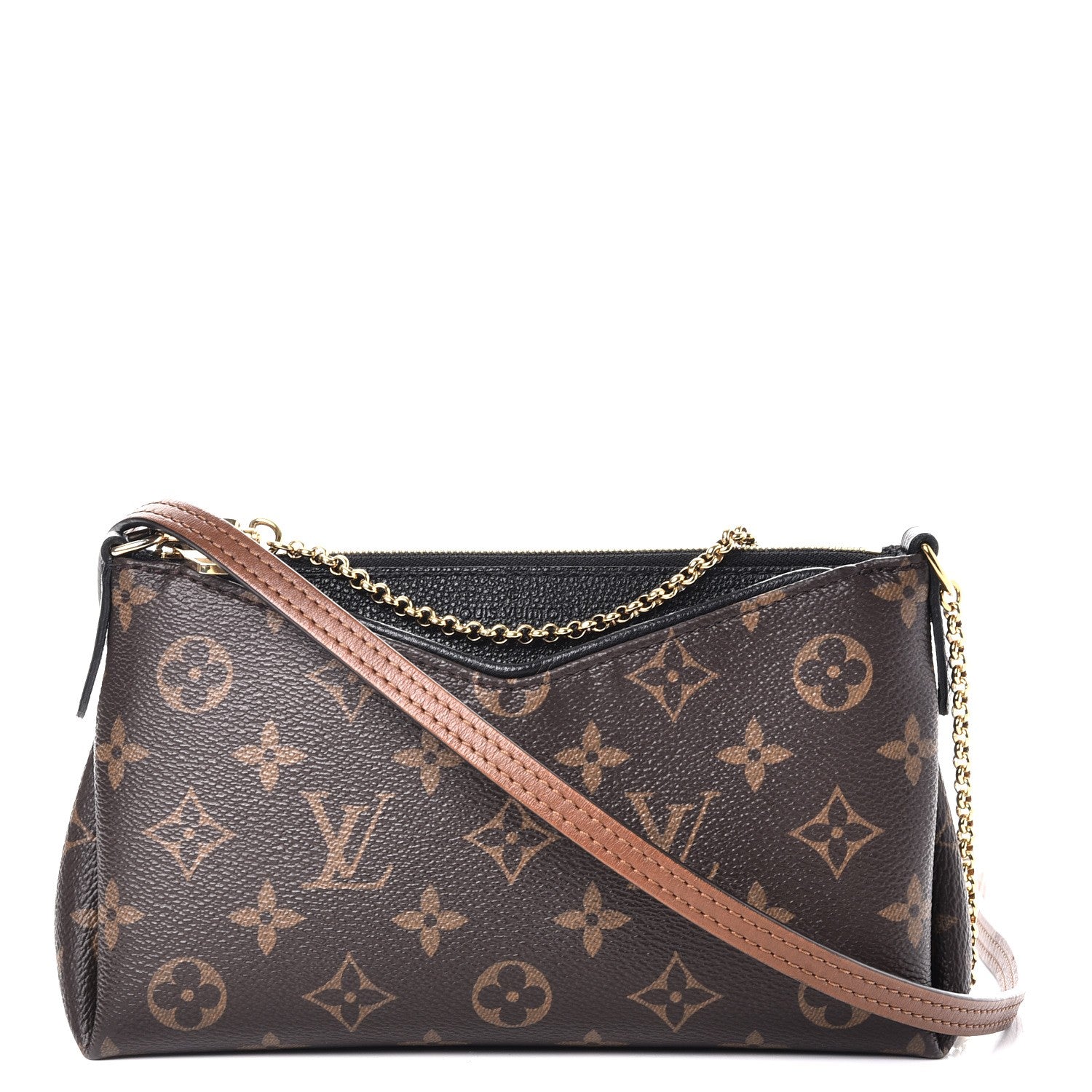Louis Vuitton Monogram Pallas Clutch Black 1 of 9