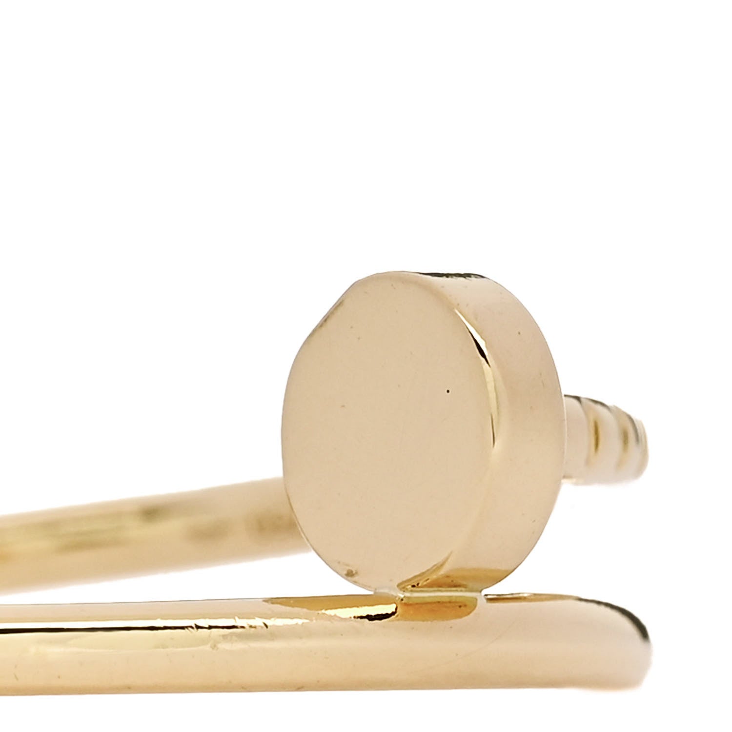 Cartier 18K Yellow Gold Small Juste Un Clou Ring 54 6.75 4 of 7