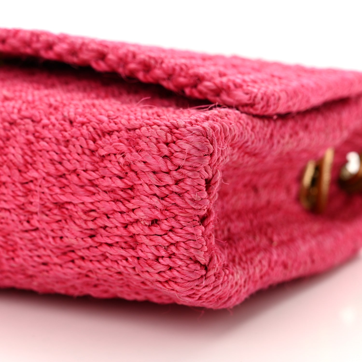 Saint Laurent Raffia Medium Monogram Kate Satchel Pink Glow 10 of 12