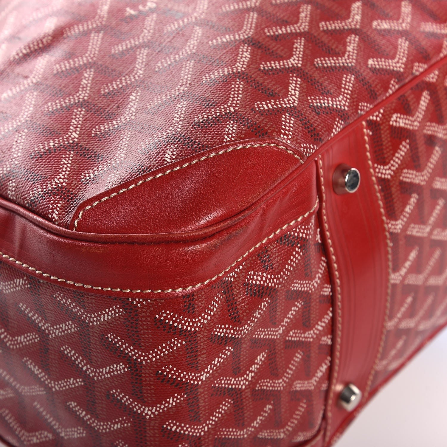 Goyard Goyardine Saint Jeanne GM Bowler Red 9 of 12