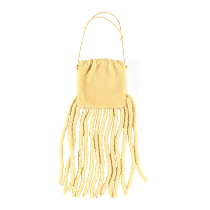 Bottega Veneta Shearling The Fringe Pouch Teddy 1 of 5