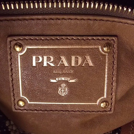 Prada Python Bow Bag 8 of 10