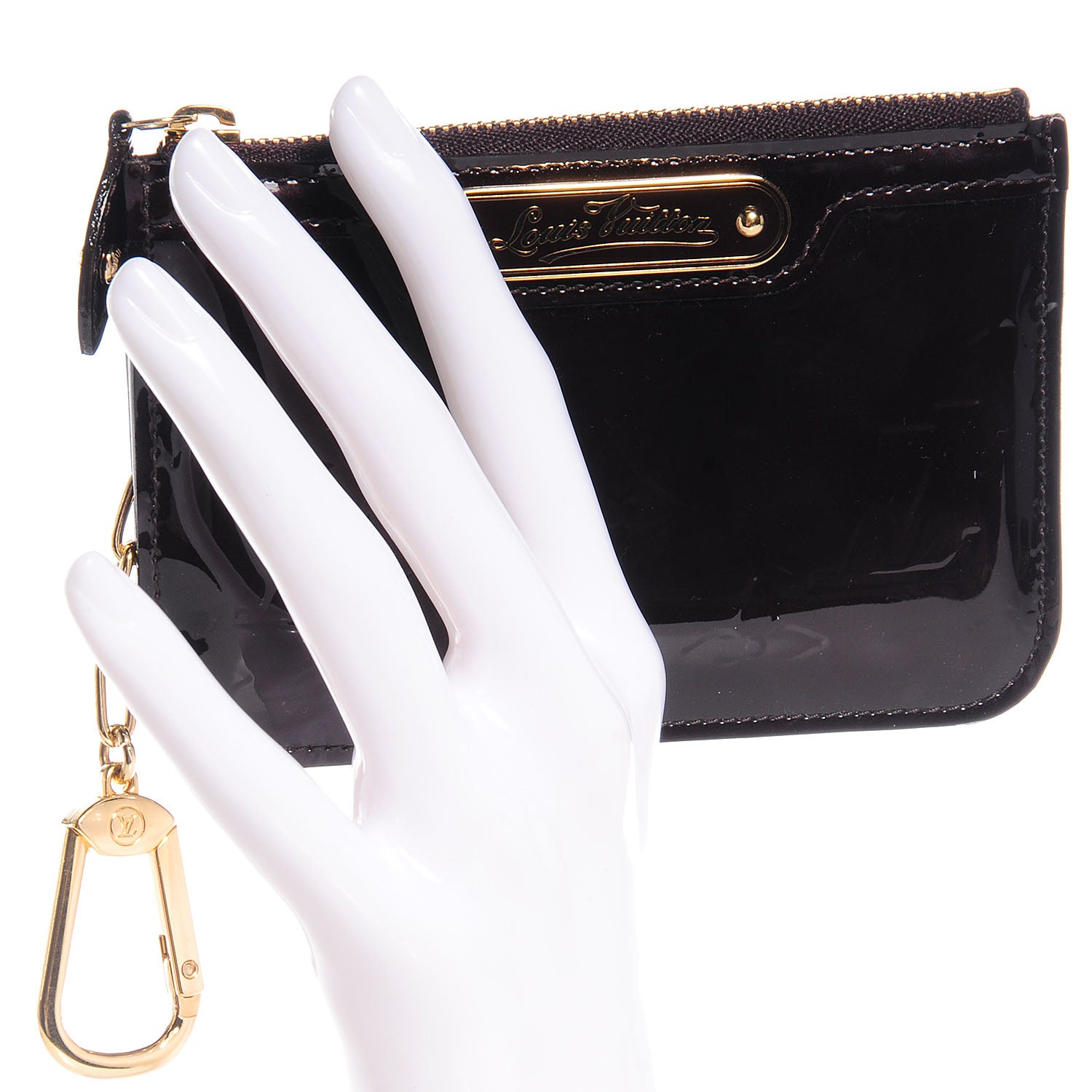 Louis Vuitton Vernis Key Pouch Amarante 2 of 9