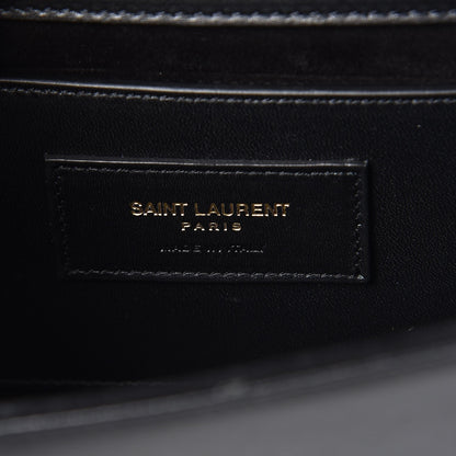 Saint Laurent Calfskin Small Classic Monogram Kate Tassel Satchel Black 6 of 8