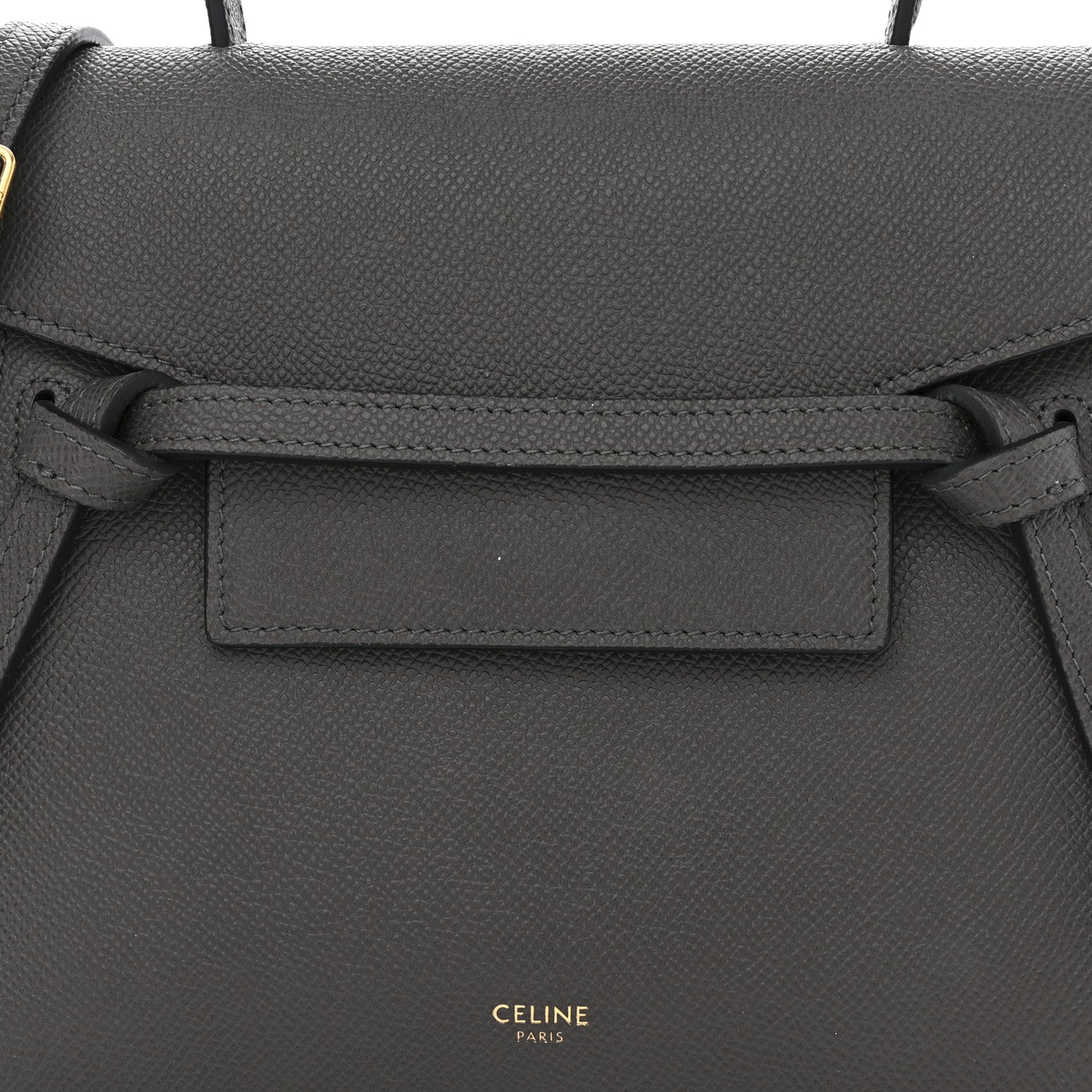 Celine Grained Calfskin Nano Belt Bag Grey 9 of 11