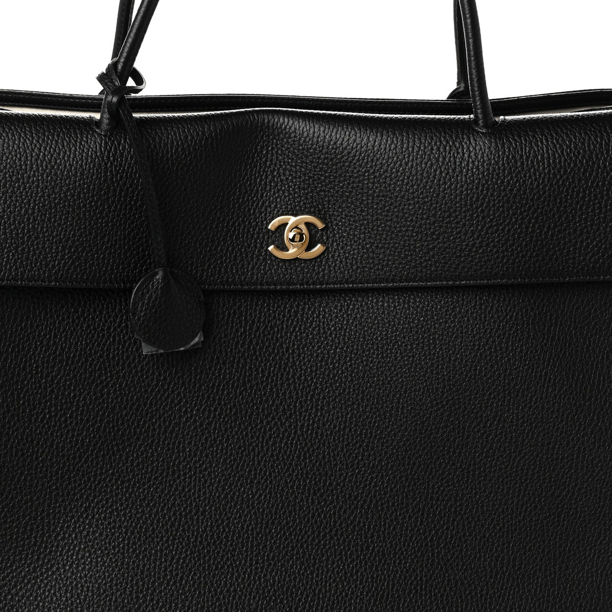 Chanel Grained Calfskin Large Urban Essentials Shopping Bag Black 8 of 10