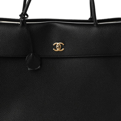 Chanel Grained Calfskin Large Urban Essentials Shopping Bag Black 8 of 10