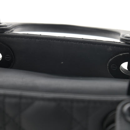 Christian Dior Ultra Matte Calfskin Cannage Small My ABCDior Lady Dior Black 13 of 16