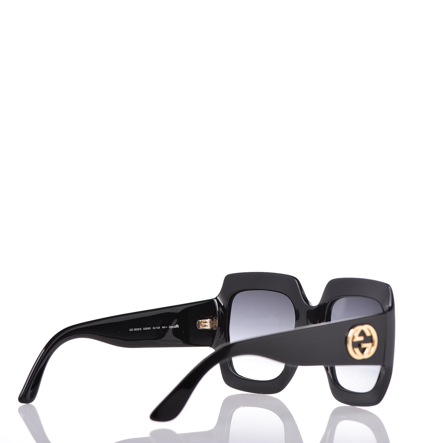Acetate Square Frame Sunglasses GG0053S Black