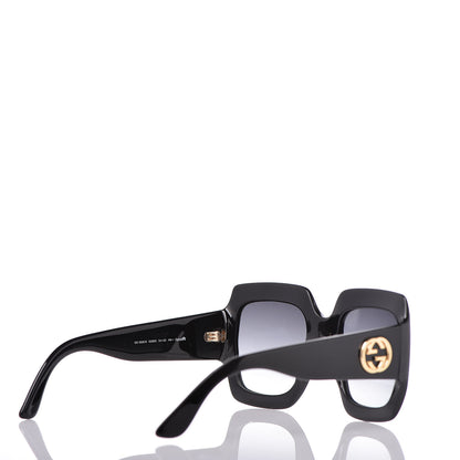 Gucci Acetate Square Frame Sunglasses GG0053S Black 4 of 7