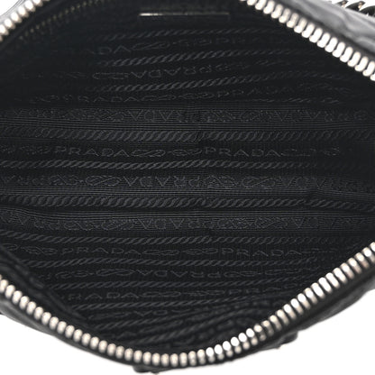 Prada Nylon Tessuto Impuntu Quilted Crossbody Bag Black 5 of 10