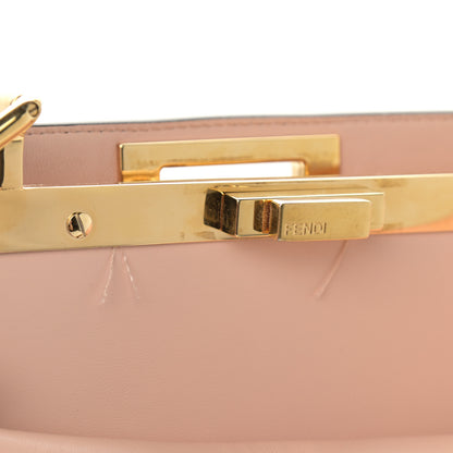 Fendi Vitello Seta Shiny Nappa Medium Peekaboo I SEE U Satchel Miele Scuro Light Rose 13 of 13