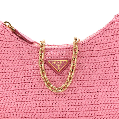 Prada Yarn Raffia Effect Crochet Re-Edition 2005 Shoulder Bag Petalo 8 of 13