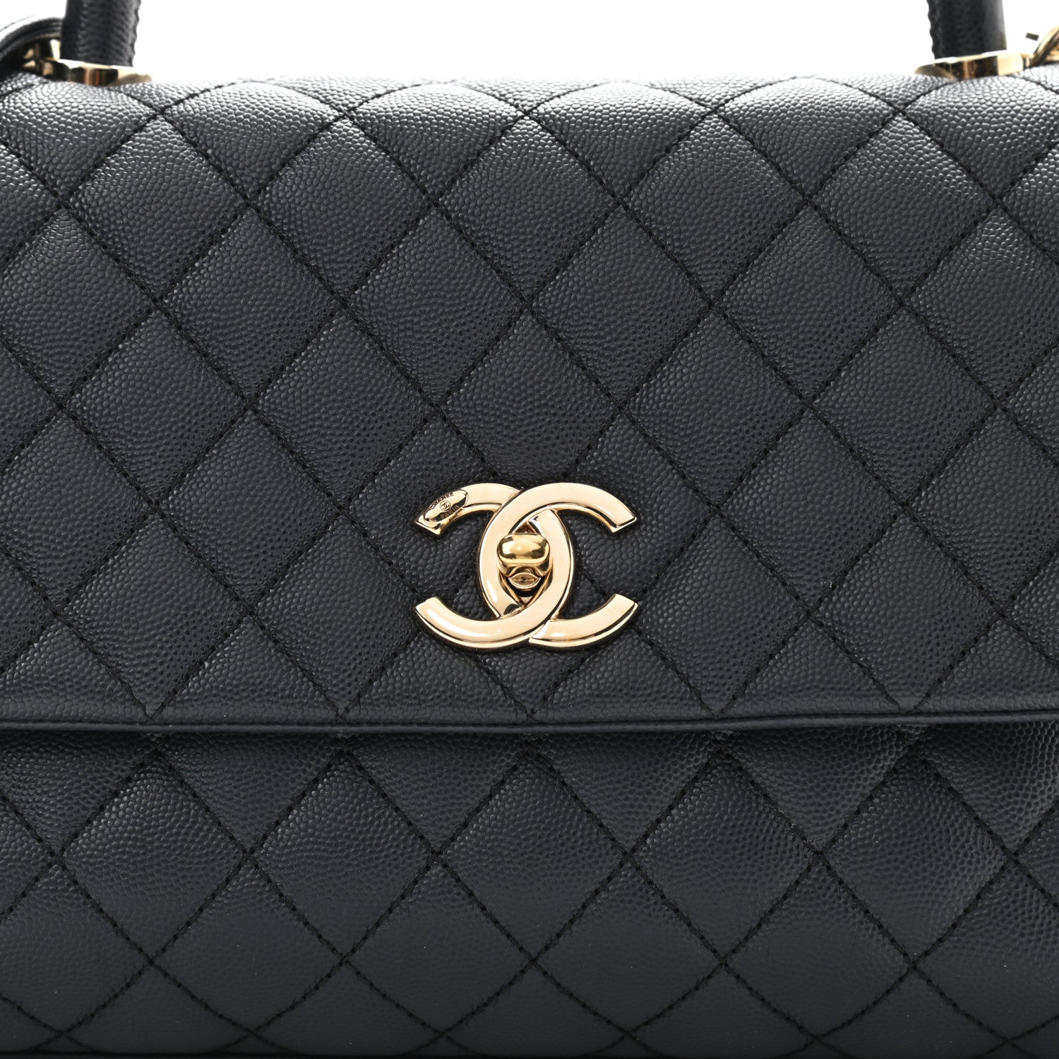 Chanel Caviar Quilted Small Coco Handle Flap Navy 8 of 11