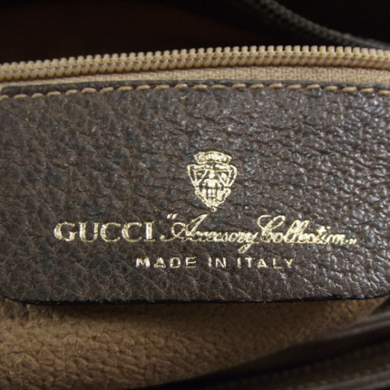 Gucci Monogram Web Shoulder Bag Brown 7 of 10