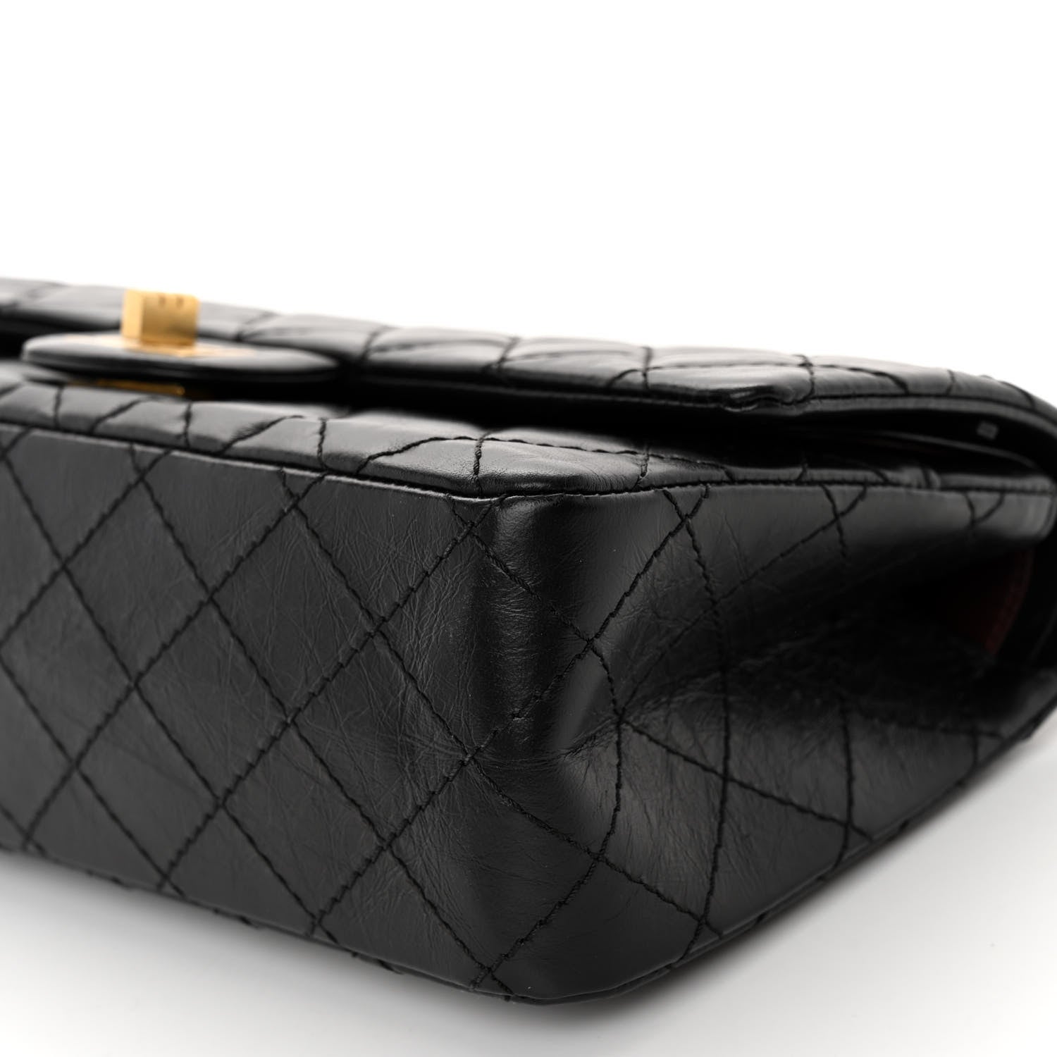 Chanel Aged Calfskin Quilted 2.55 Reissue 225 Flap Black 9 of 9