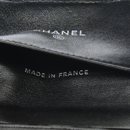 Chanel Lambskin Quilted Compact Flap Wallet Black 7 of 8