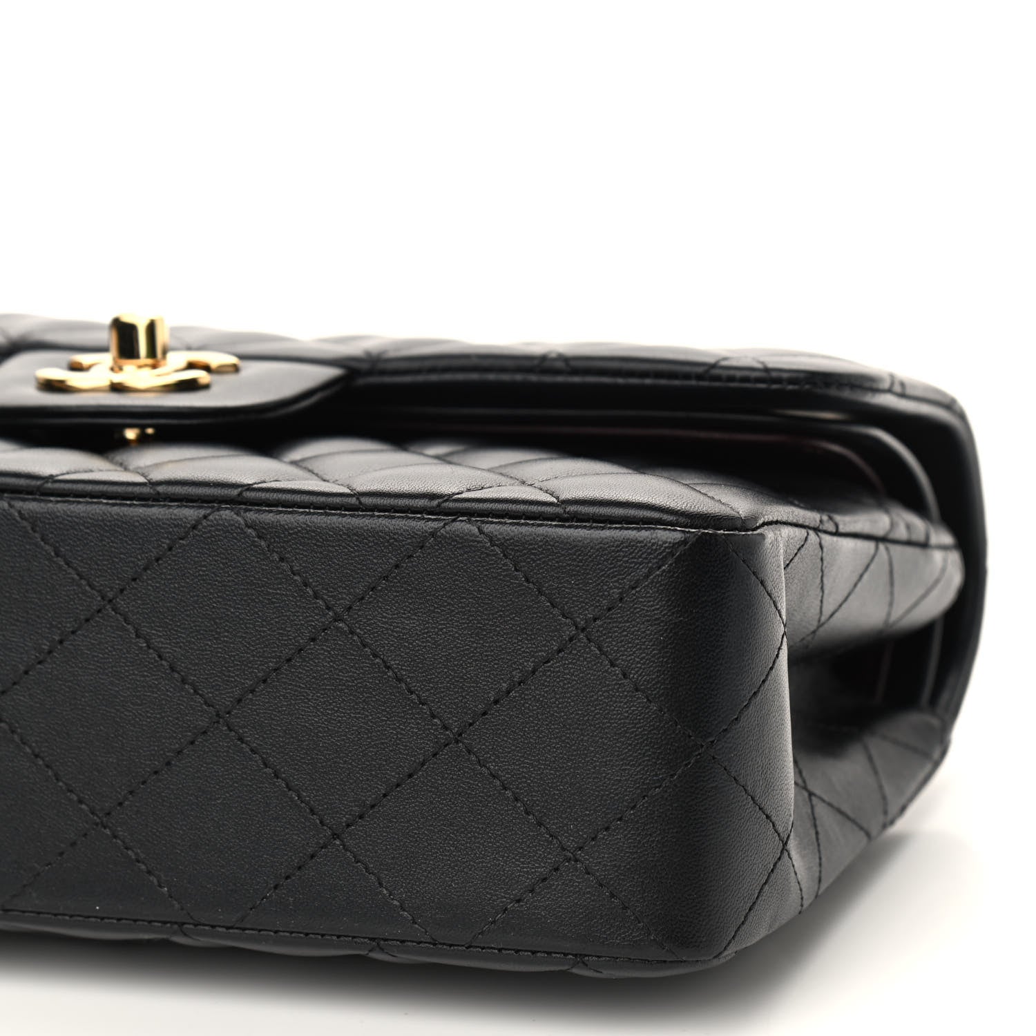 Chanel Lambskin Quilted Small Double Flap Black 7 of 10
