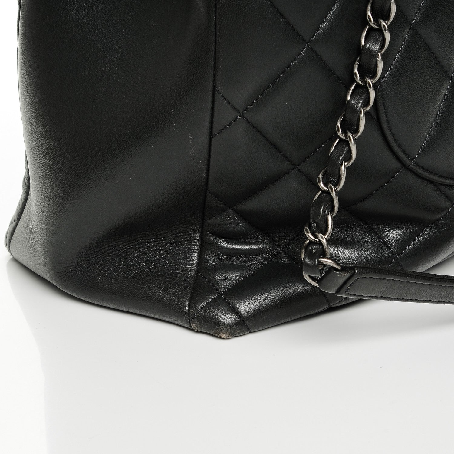 Chanel Lambskin Quilted Trendy CC Shopping Tote Grey 10 of 11