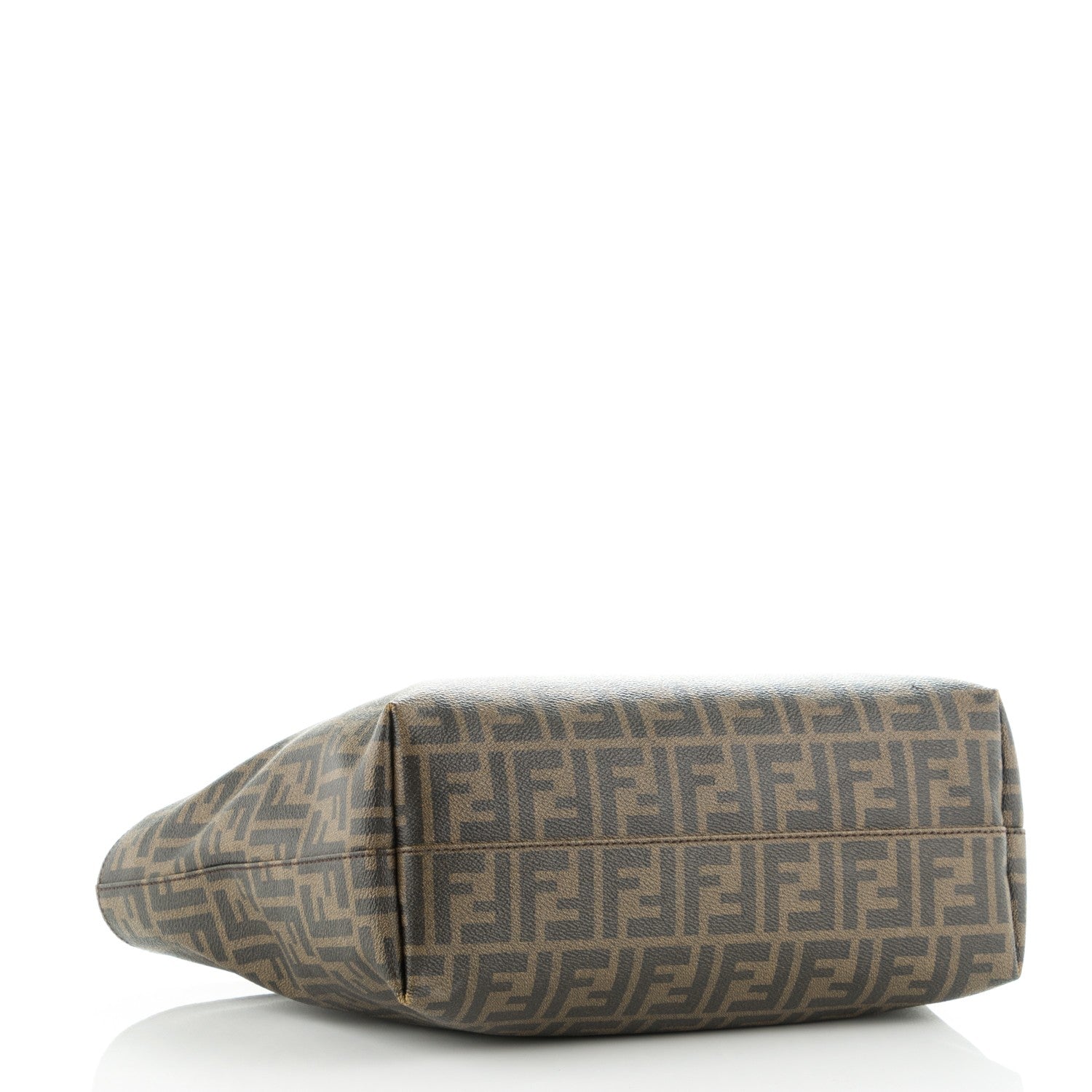 Fendi Zucca Spalmati Small Roll Tote Tobacco Blue 4 of 8