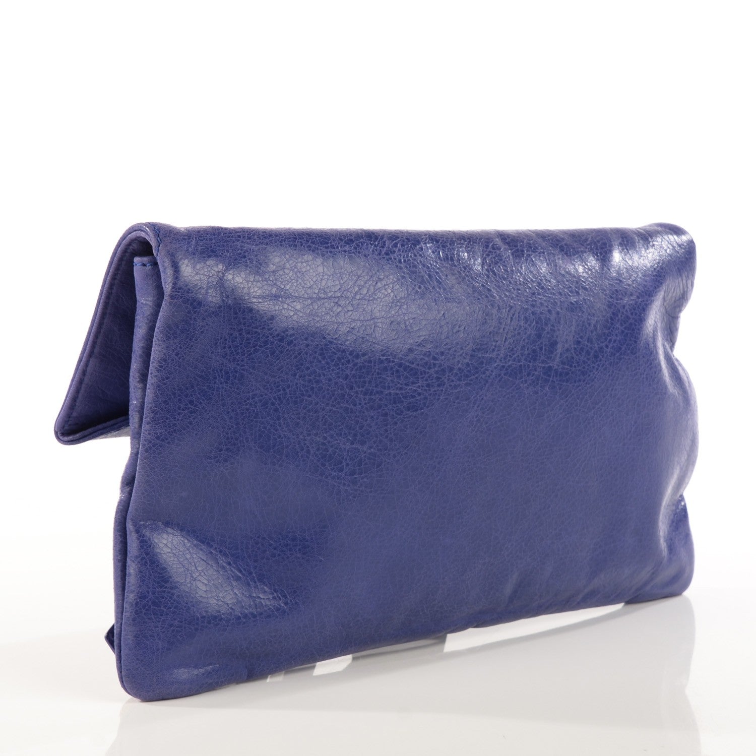 Balenciaga Agneau Giant 21 Rose Gold Hardware Envelope Clutch Bleu Lavande 3 of 7