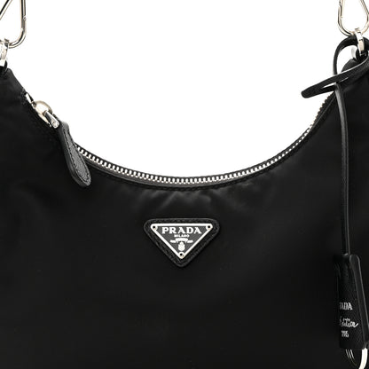 Prada Nylon Re-Edition 2005 Shoulder Bag Black 7 of 11