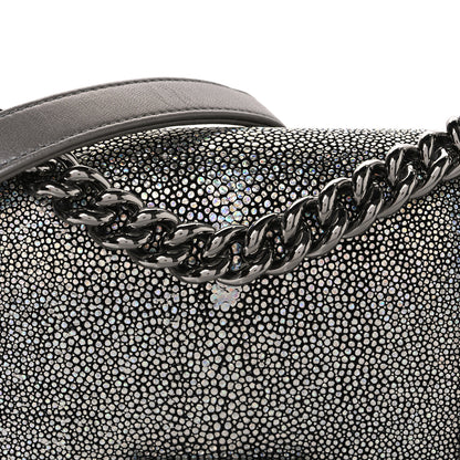 Chanel Galuchat Stingray Small Boy Flap Silver 7 of 10