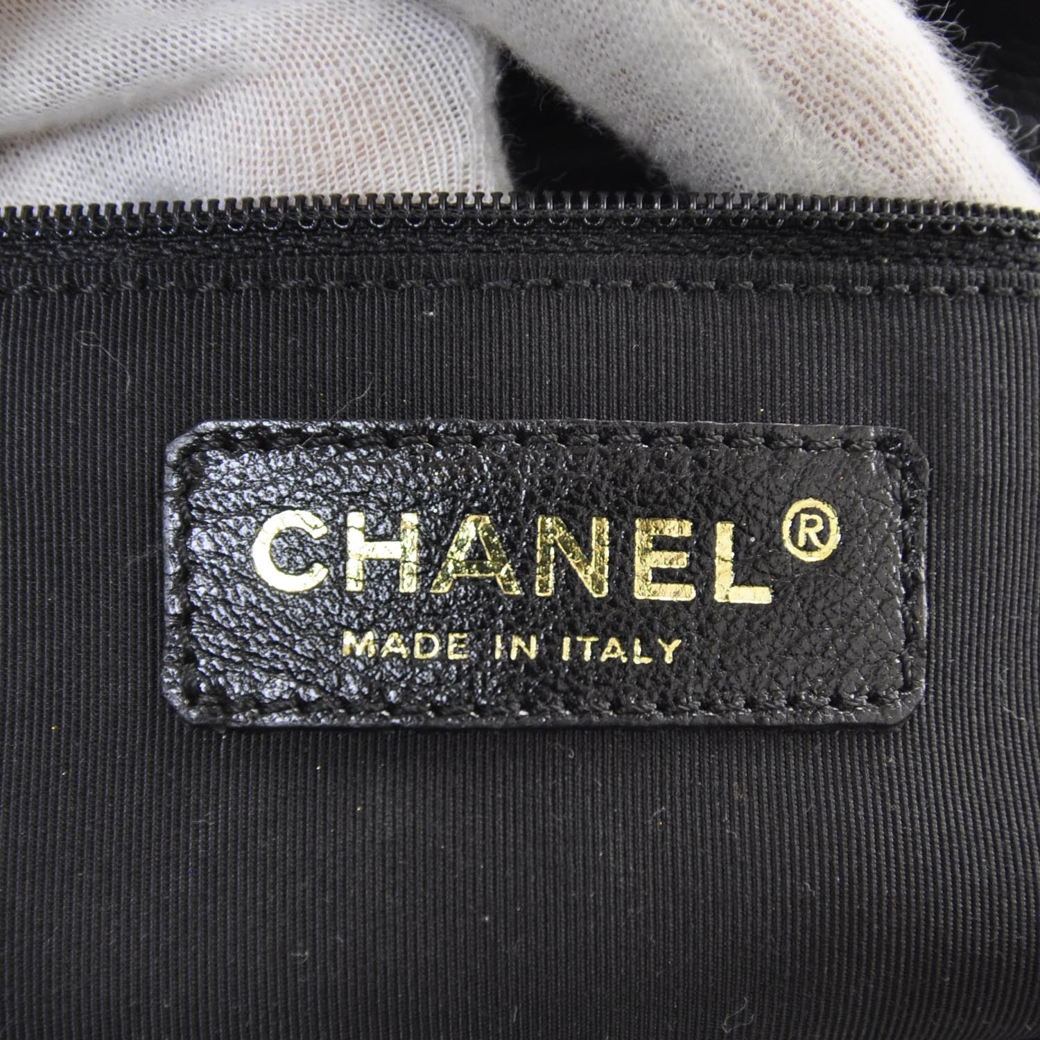 Chanel Caviar Petit Shopping Tote PST Black 7 of 9