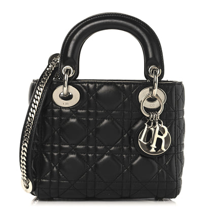 Christian Dior Lambskin Cannage Mini Lady Dior Black 1 of 14