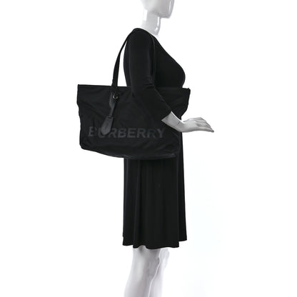 Burberry Nylon Logo Large Ardwell Tote Black 2 of 9