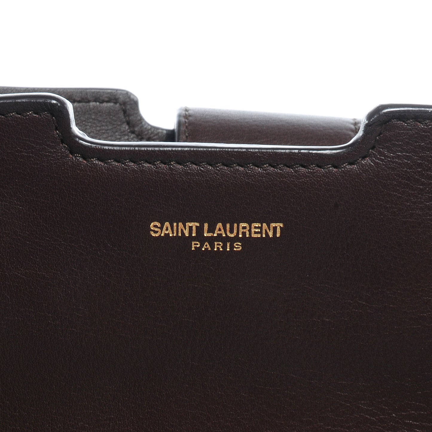 Leather Medium Classic Y Cabas Brown