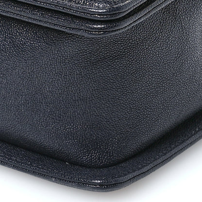 Chanel Caviar Quilted New Medium Boy Flap Navy 10 of 10