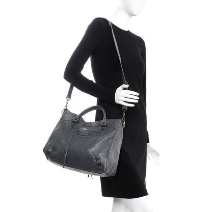 Balenciaga Agneau Classic Hardware Velo Gris Tarmac 2 of 12