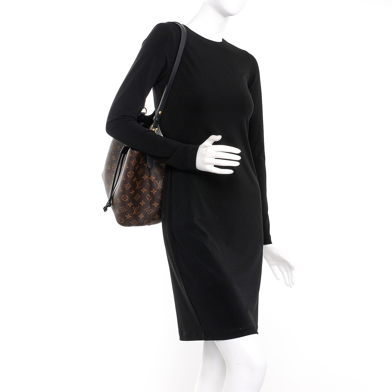 Louis Vuitton Monogram Neonoe MM Black 2 of 7