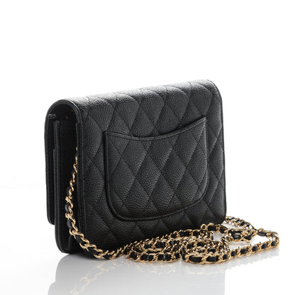 Chanel Caviar Quilted Wallet On Chain WOC Black 3 of 8