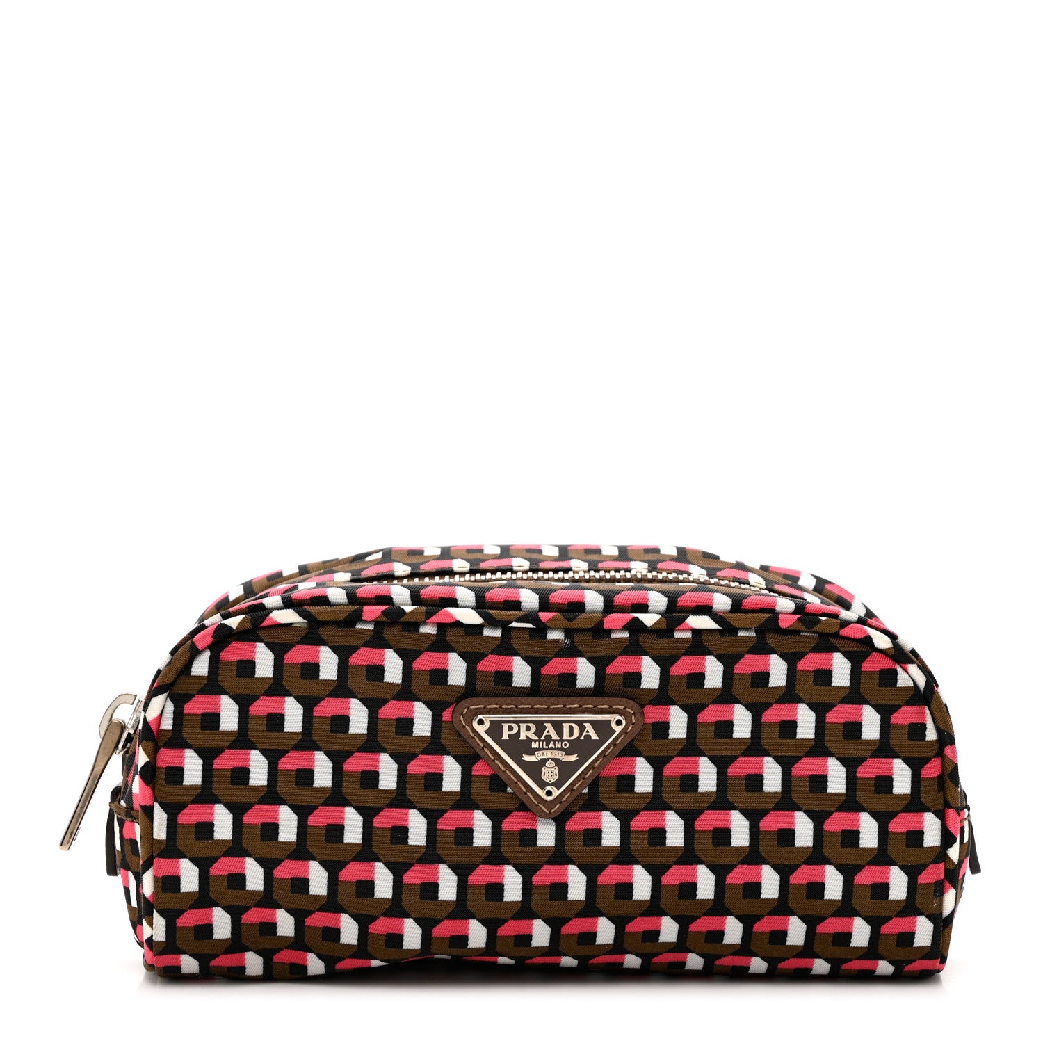 Prada Nylon Tessuto Stampato Cosmetic Pouch Rosa 1 of 6
