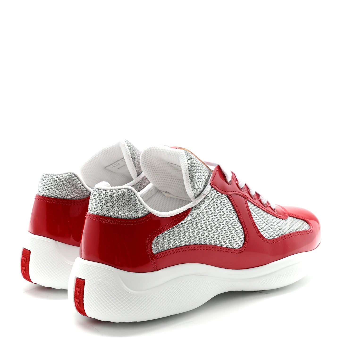 Patent Mens America's Cup Patchwork Sneakers 9 Red 37.5 Red