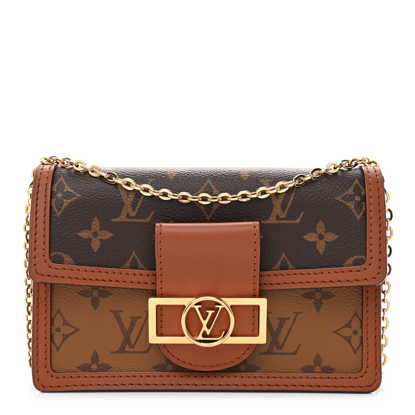 Reverse Monogram Dauphine Chain Wallet