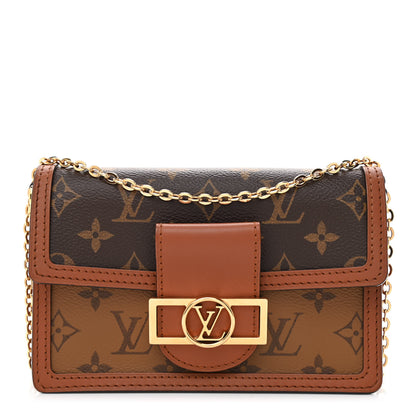 Louis Vuitton Reverse Monogram Dauphine Chain Wallet 1 of 8