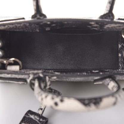 Saint Laurent Python Embossed Nano Sac De Jour Black White 6 of 8