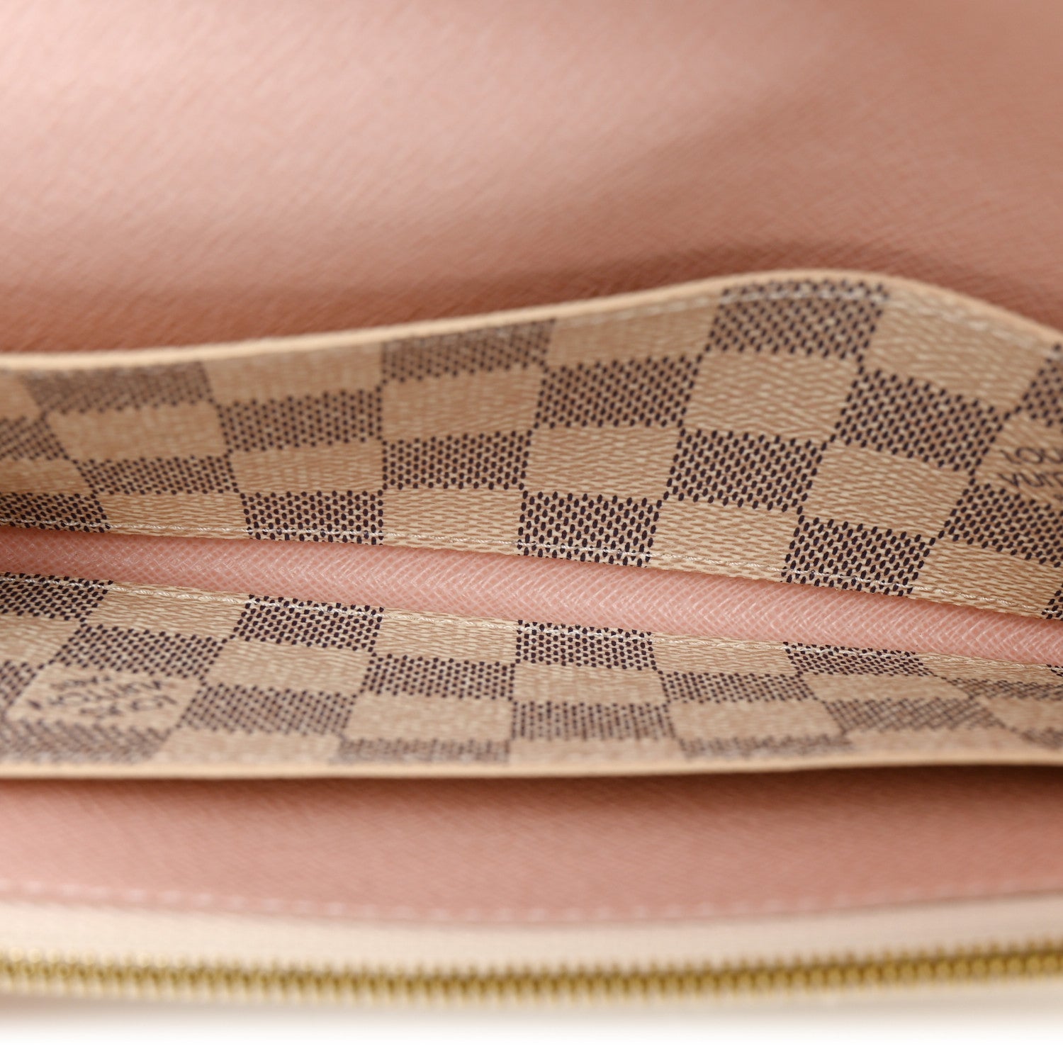 Louis Vuitton Damier Azur Emilie Wallet Rose Ballerine 5 of 10