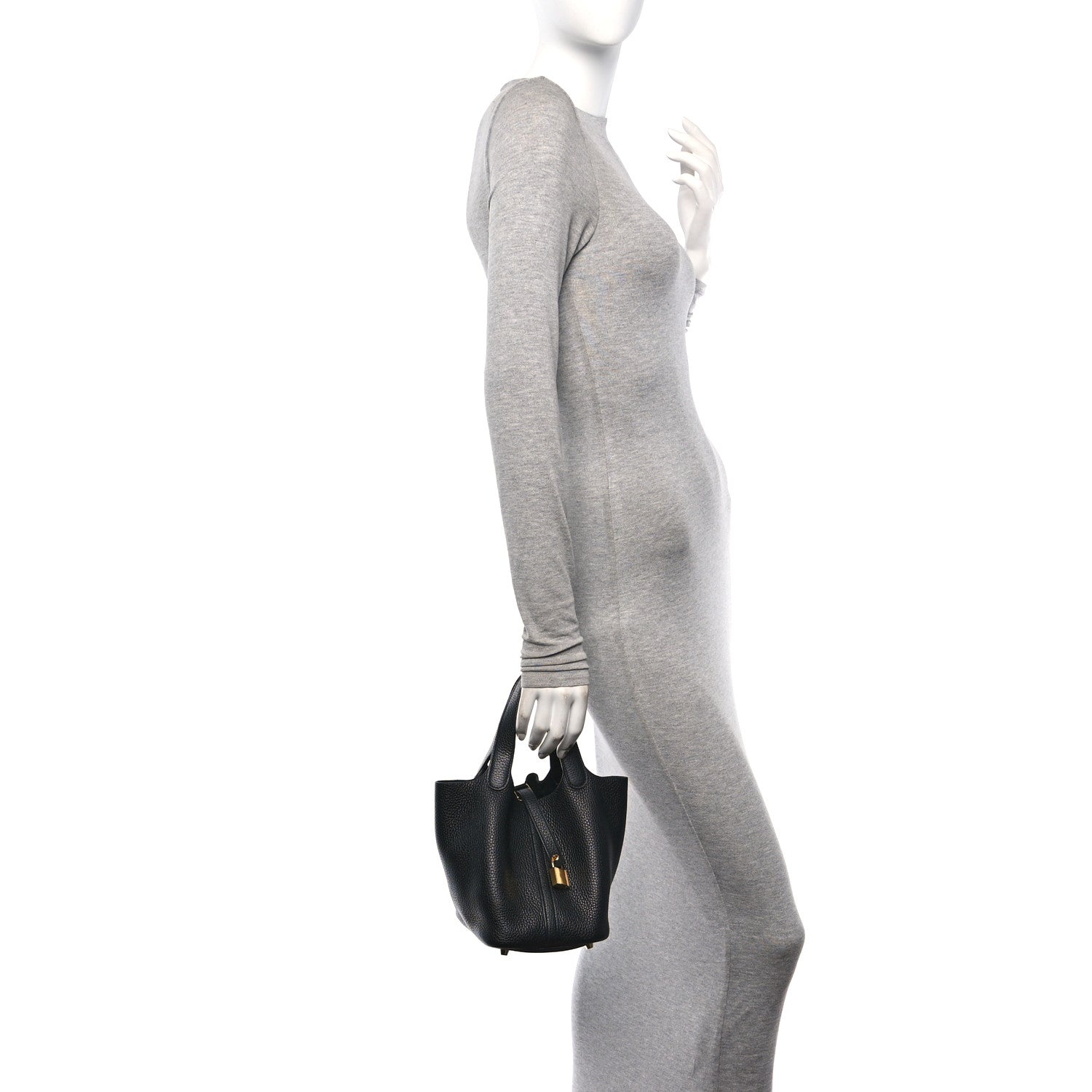 Hermes Taurillon Clemence Picotin Lock 18 PM Black 2 of 12