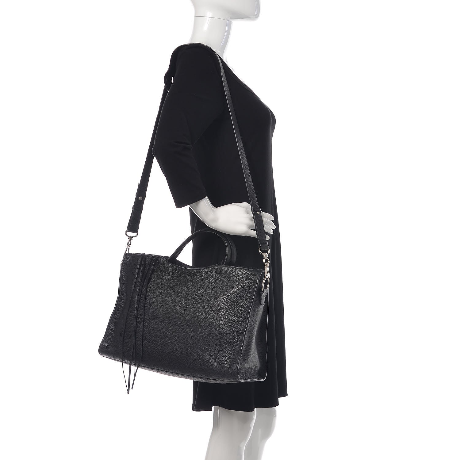 Balenciaga Veau Soyeux Perforated Blackout Hardware City Black 2 of 9