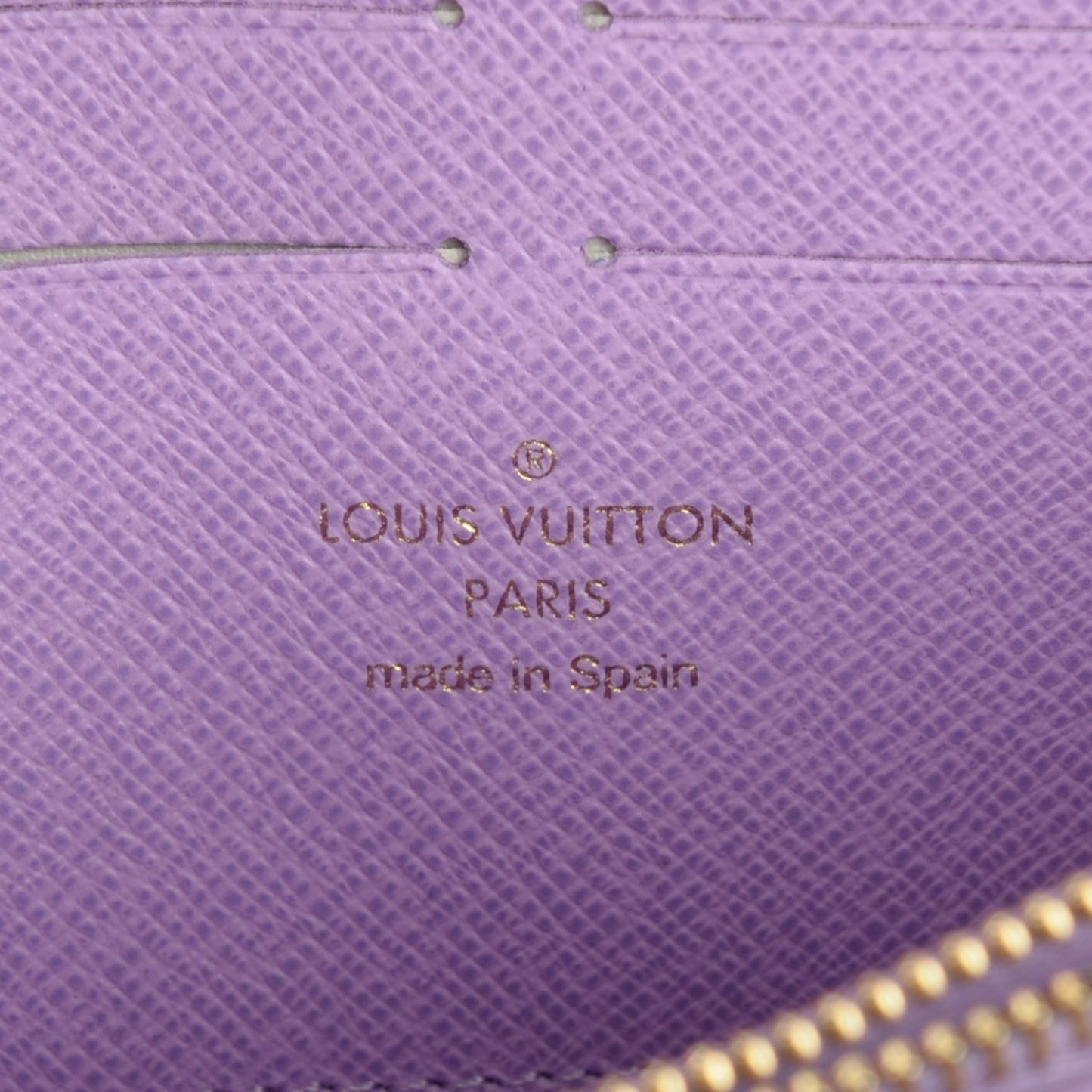 Damier Ebene Illustre Zippy Wallet Violet